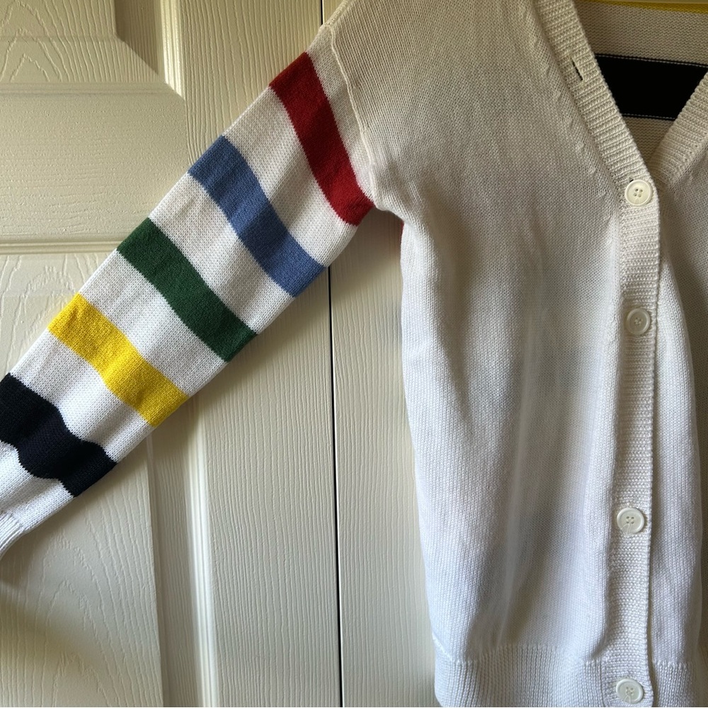 Joie rainbow striped button-up cardigan - Picture 3 of 7